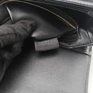 Pre-owned Celine Teen Triomphe Black Leather  shoulderbag | stylenewstar