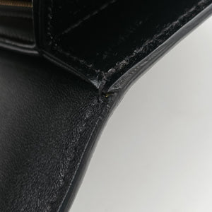 Pre-owned Celine Teen Triomphe Black Leather  shoulderbag | stylenewstar