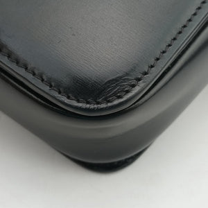 Pre-owned Celine Teen Triomphe Black Leather  shoulderbag | stylenewstar