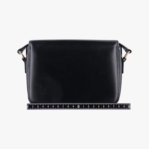 Pre-owned Celine Teen Triomphe Black Leather  shoulderbag | stylenewstar