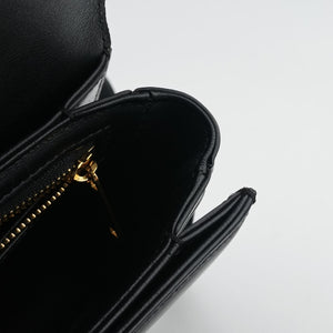 Pre-owned Celine Teen Triomphe Black Leather  shoulderbag | stylenewstar