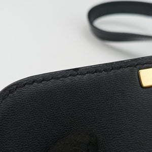 Pre-owned Celine Teen Triomphe Black Leather  shoulderbag | stylenewstar