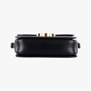 Pre-owned Celine Teen Triomphe Black Leather  shoulderbag | stylenewstar