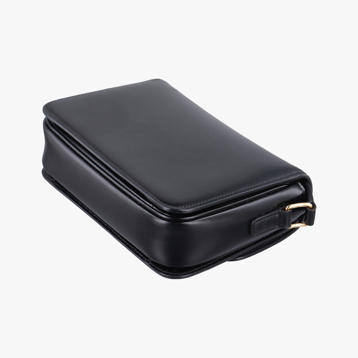 Pre-owned Celine Teen Triomphe Black Leather  shoulderbag | stylenewstar
