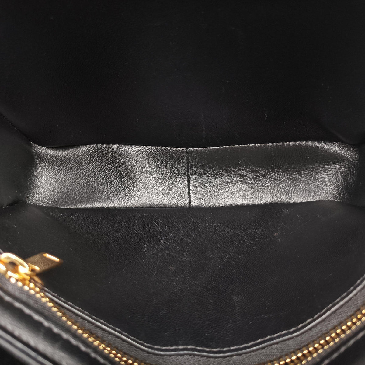 Pre-owned Celine Teen Triomphe Black Leather  shoulderbag | stylenewstar