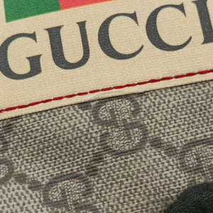 Pre-owned Gucci GG Supreme Courrier beige×Multicolour PVC coated canvas 474084 shoulderbag | stylenewstar