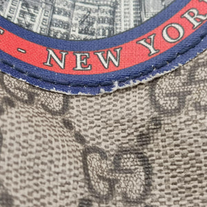 Pre-owned Gucci GG Supreme Courrier beige×Multicolour PVC coated canvas 474084 shoulderbag | stylenewstar