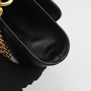 Pre-owned Gucci Bamboo Diana Black Leather 675795 shoulderbag | stylenewstar