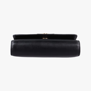Pre-owned Gucci Bamboo Diana Black Leather 675795 shoulderbag | stylenewstar