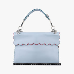 Pre-owned Fendi Kan I Blue×Multicolor Leather 8BT283 shoulderbag | stylenewstar