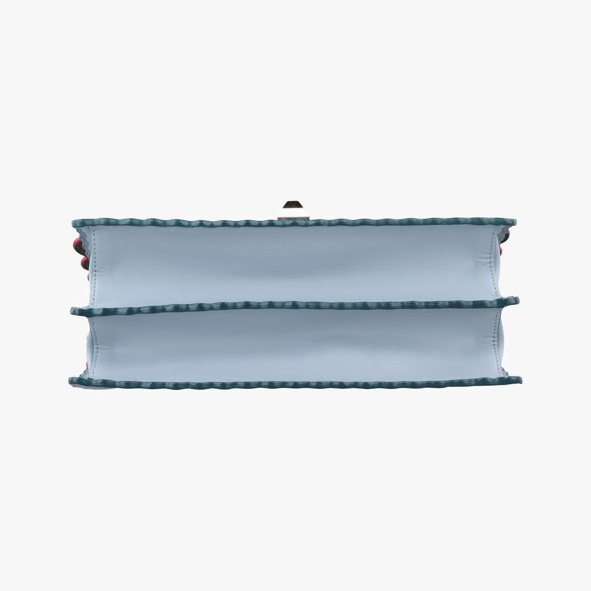 Pre-owned Fendi Kan I Blue×Multicolor Leather 8BT283 shoulderbag | stylenewstar