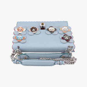 Pre-owned Fendi Kan I Blue×Multicolor Leather 8BT283 shoulderbag | stylenewstar