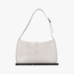 Pre-owned Yves Saint Laurent LE 5 a 7Mini Hobo Beige Leather 657220 handbag | stylenewstar