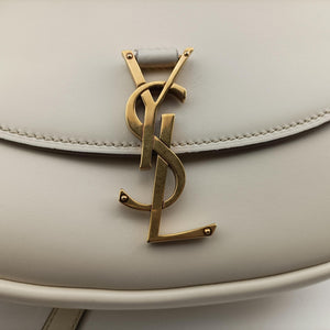 Pre-owned Yves Saint Laurent KAIA White Leather 634818 shoulderbag | stylenewstar