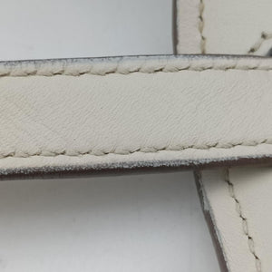 Pre-owned Yves Saint Laurent KAIA White Leather 634818 shoulderbag | stylenewstar