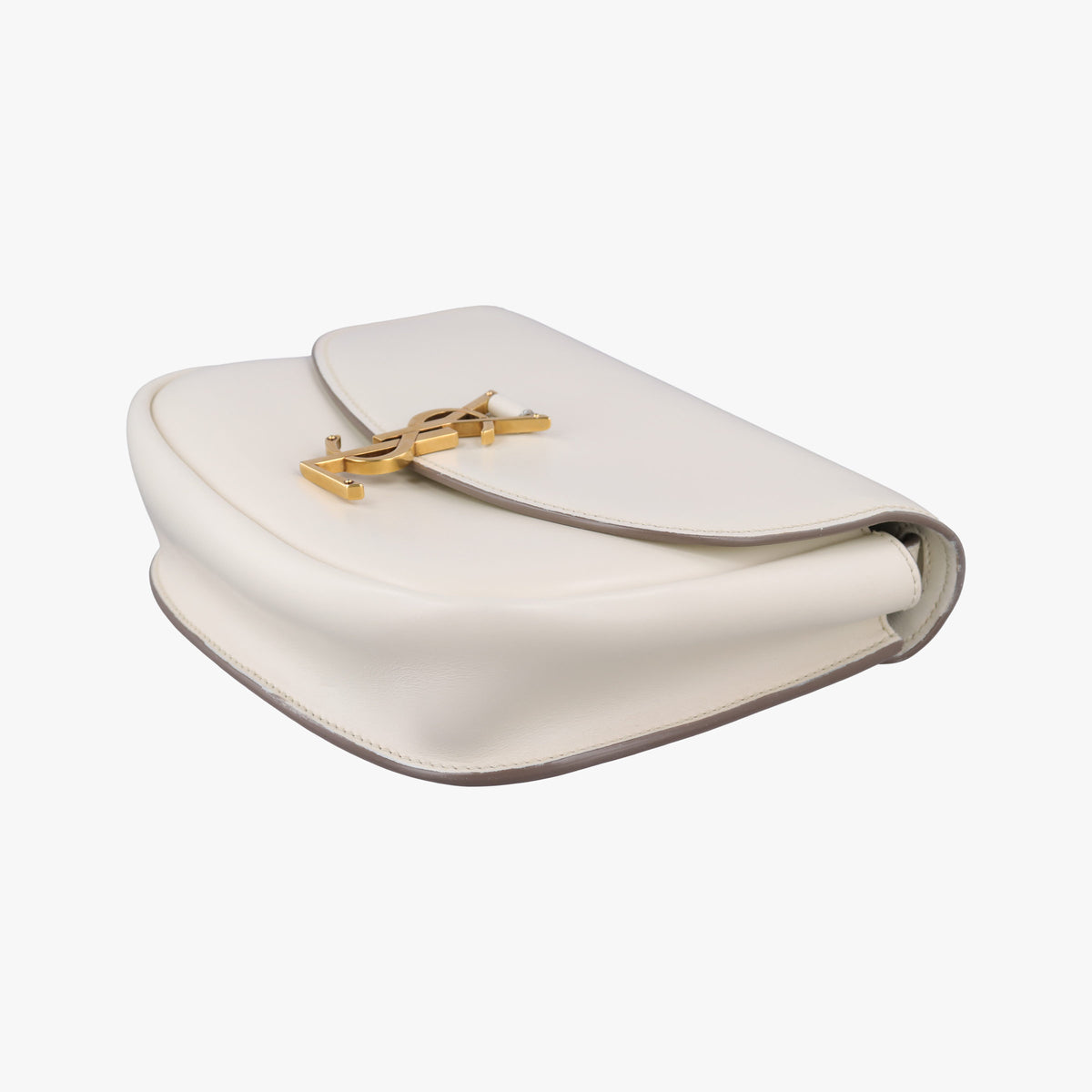 Pre-owned Yves Saint Laurent KAIA White Leather 634818 shoulderbag | stylenewstar