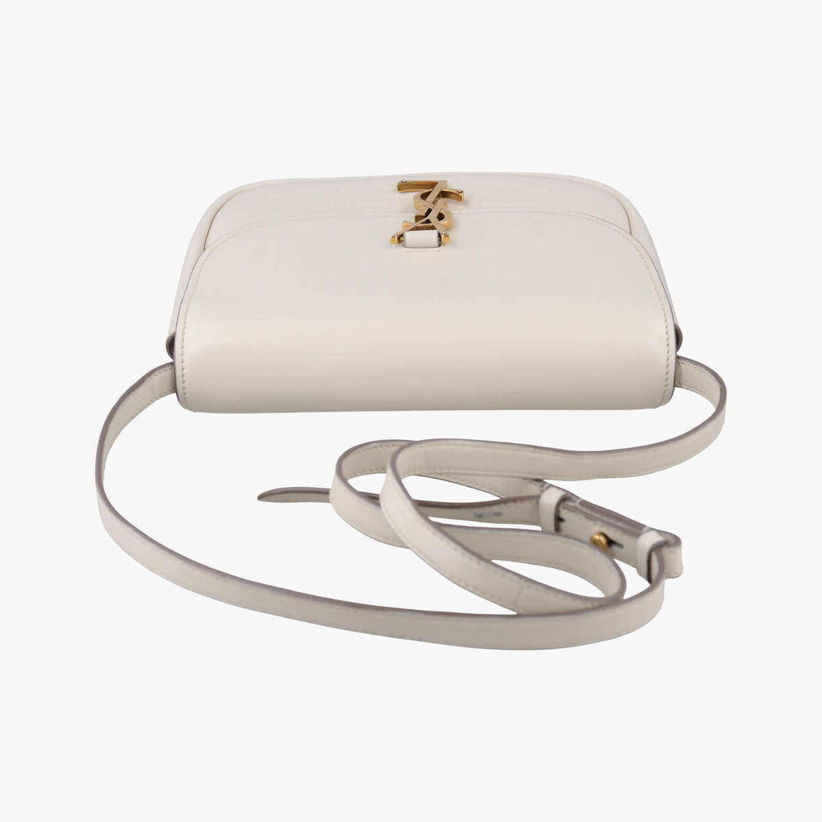 Pre-owned Yves Saint Laurent KAIA White Leather 634818 shoulderbag | stylenewstar
