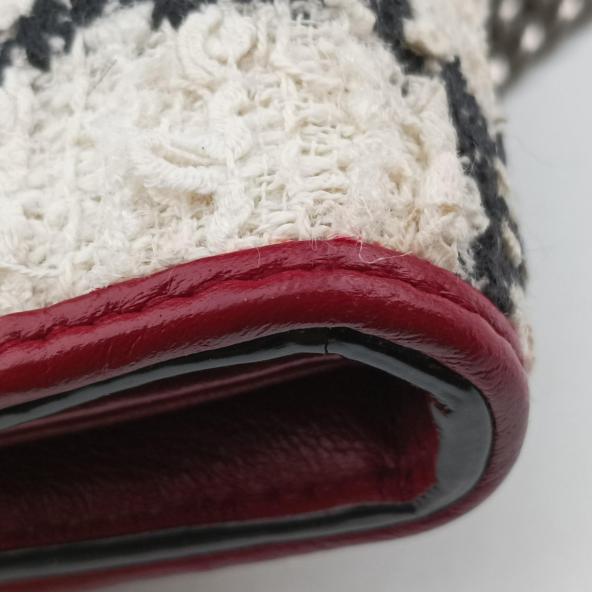 Pre-owned Gucci Dionysus Ivory × Red × Black Tweed×Leather 401231 shoulderbag | stylenewstar
