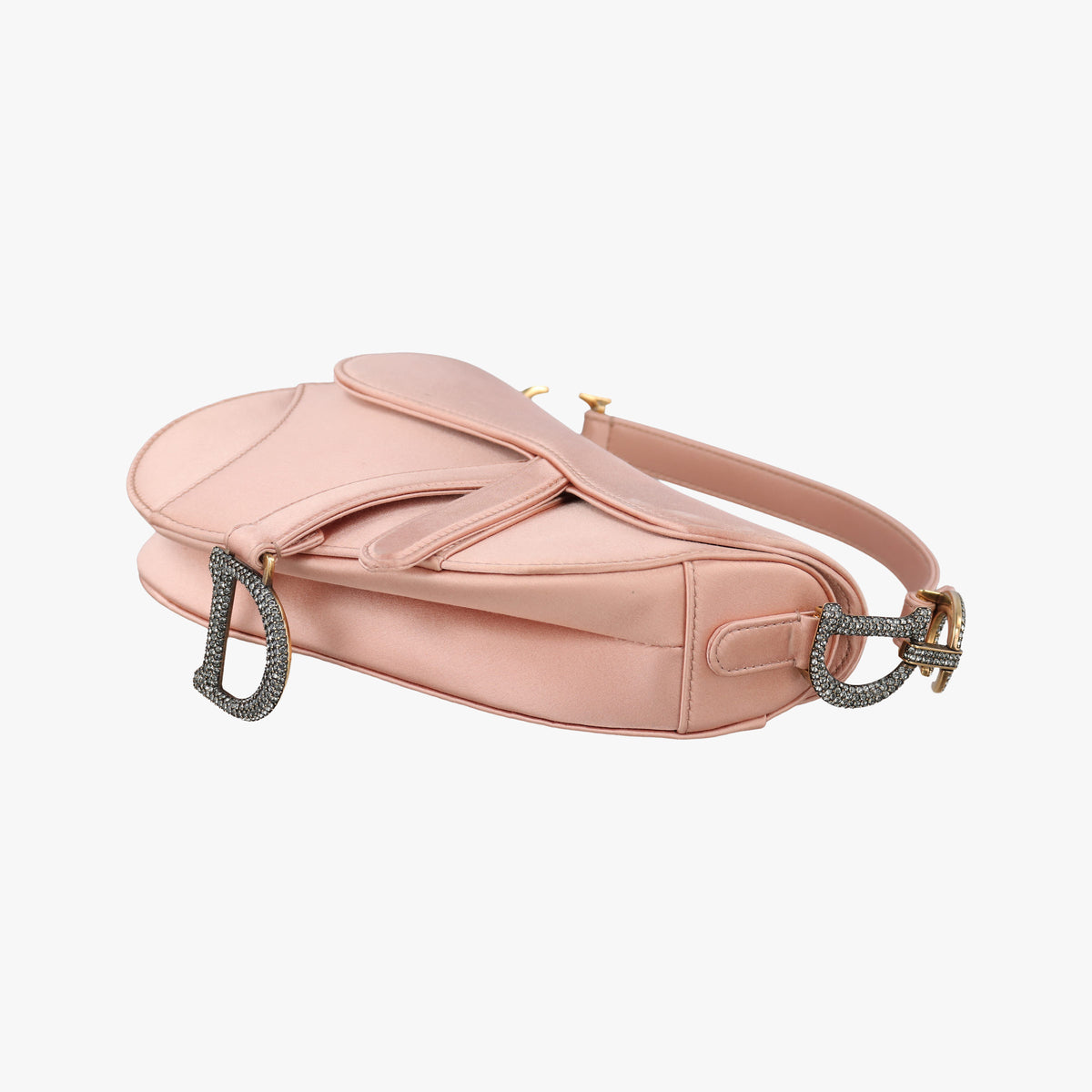 Pre-owned Christian Dior Saddle Pink silk  handbag | stylenewstar