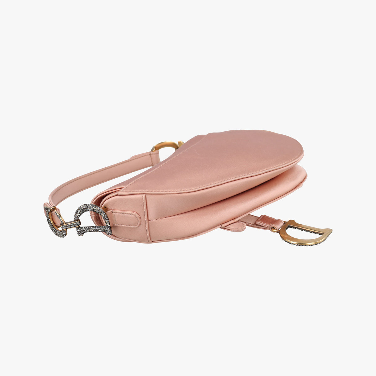 Pre-owned Christian Dior Saddle Pink silk  handbag | stylenewstar
