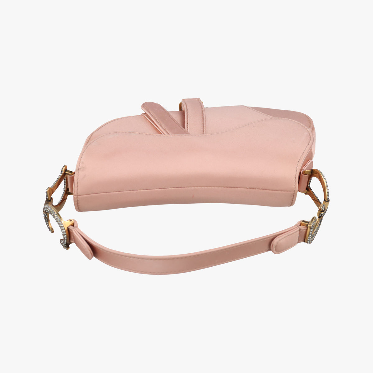 Pre-owned Christian Dior Saddle Pink silk  handbag | stylenewstar