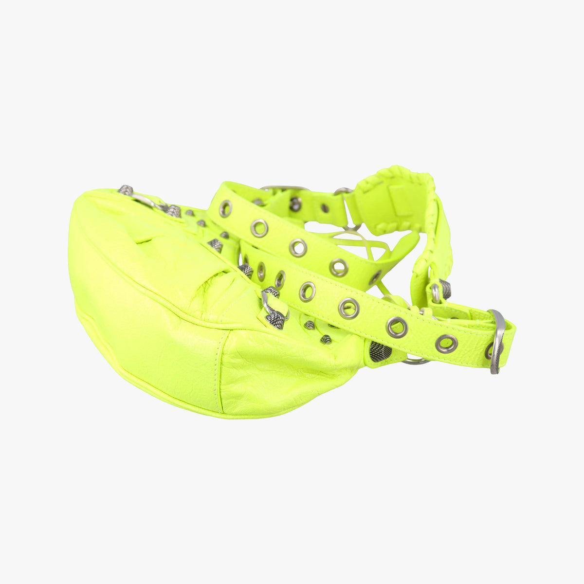 Vintage Balenciaga Le Cagole GreenYellow lambskin  shoulderbag | stylenewstar