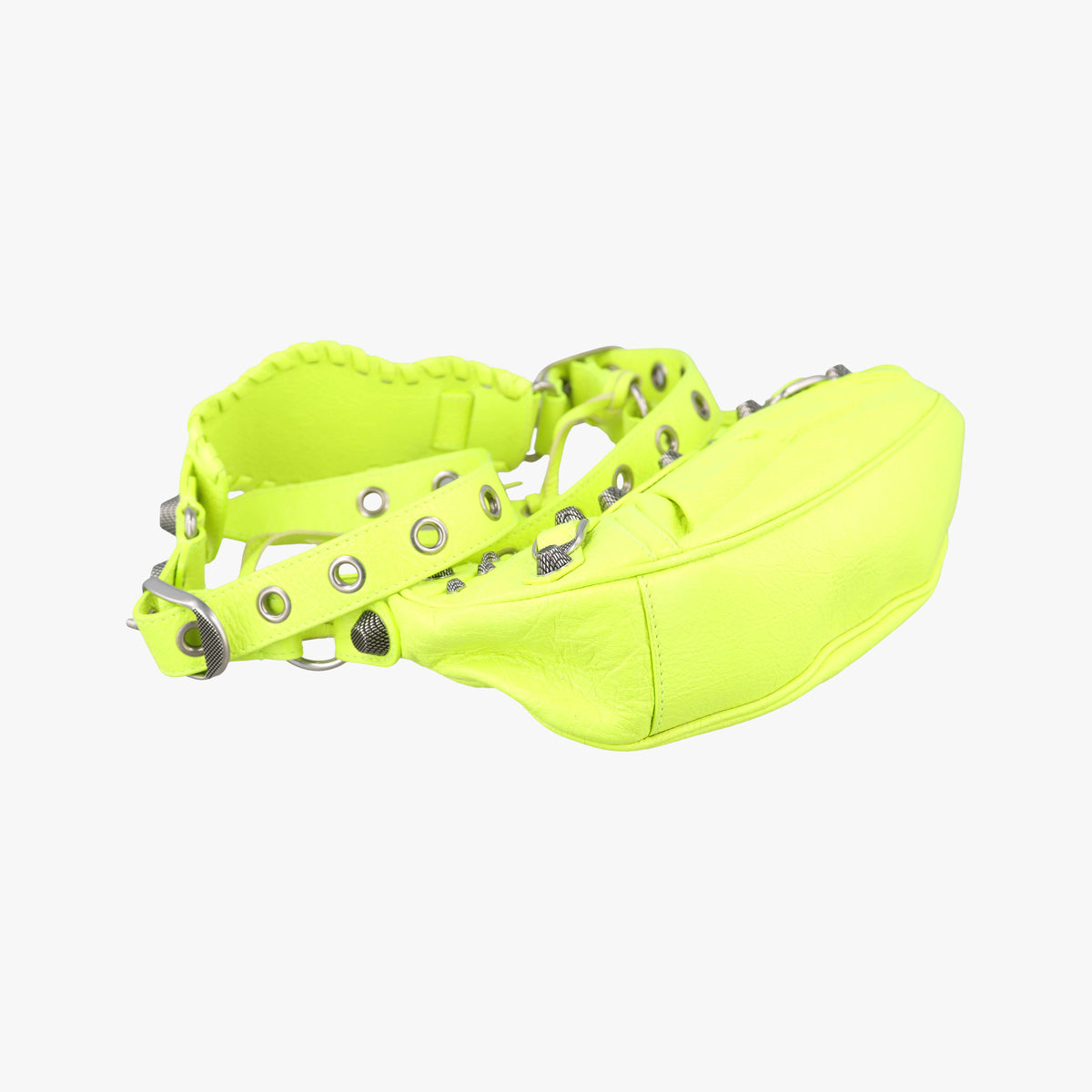 Vintage Balenciaga Le Cagole GreenYellow lambskin  shoulderbag | stylenewstar