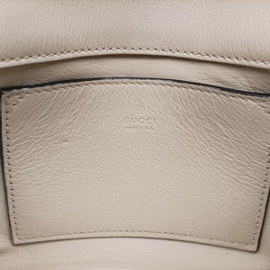 Pre-owned Gucci Blondie mini White Leather 698643 shoulderbag | stylenewstar