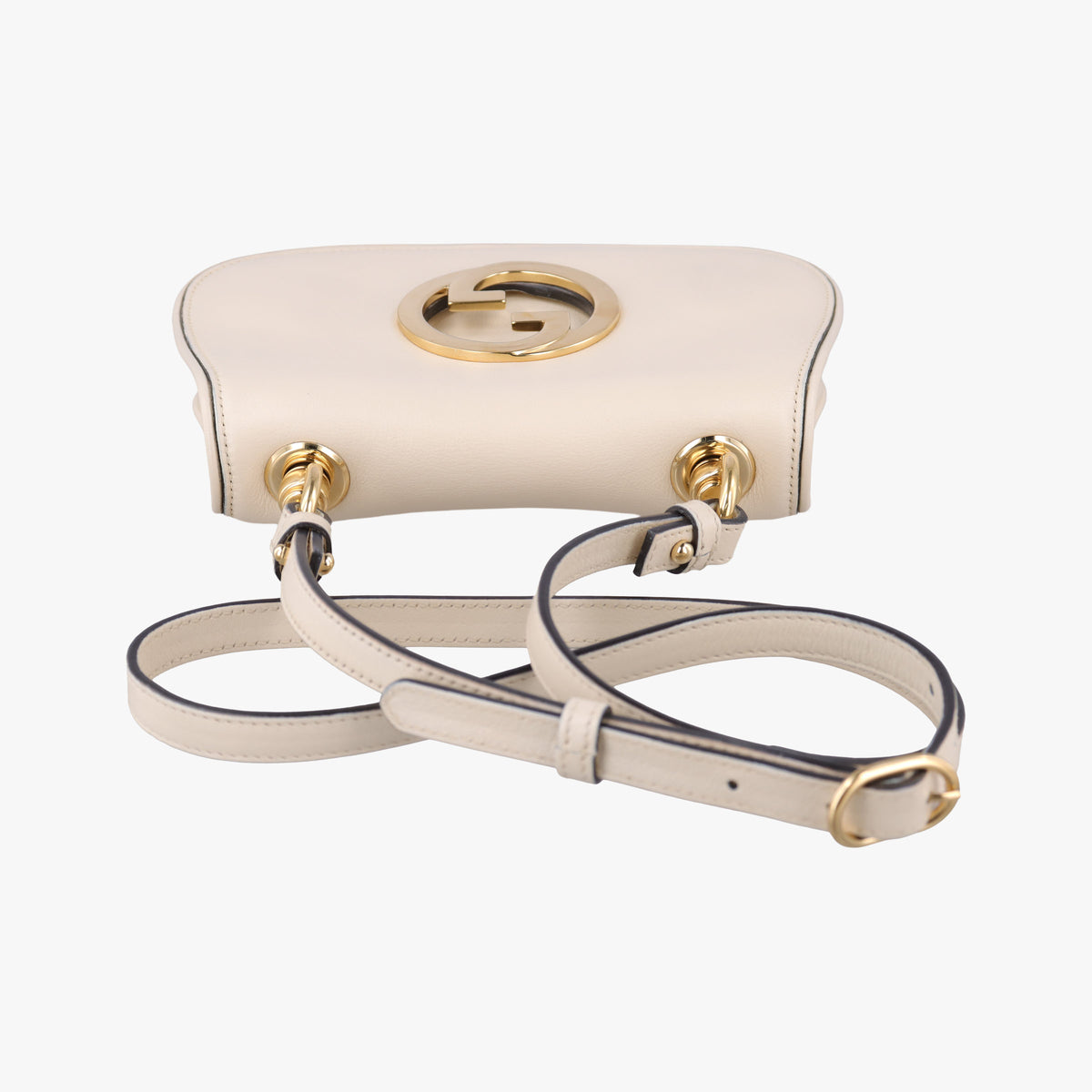 Pre-owned Gucci Blondie mini White Leather 698643 shoulderbag | stylenewstar