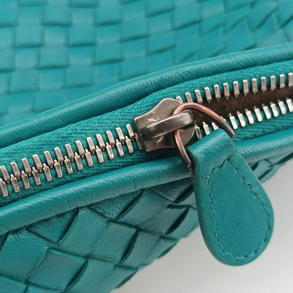 Pre-owned Bottega Veneta NODINI Intrecciato Green lambskin  shoulderbag | stylenewstar
