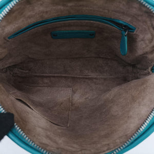 Pre-owned Bottega Veneta NODINI Intrecciato Green lambskin  shoulderbag | stylenewstar