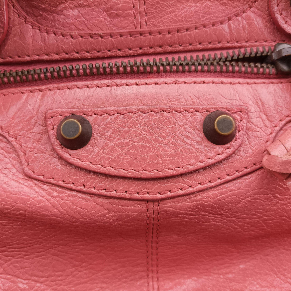 Vintage Balenciaga Pompon Pink Lambskin  handbag | stylenewstar