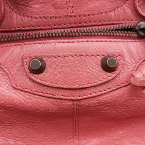 Vintage Balenciaga Pompon Pink Lambskin  handbag | stylenewstar