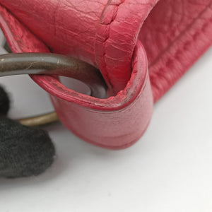 Vintage Balenciaga Pompon Pink Lambskin  handbag | stylenewstar