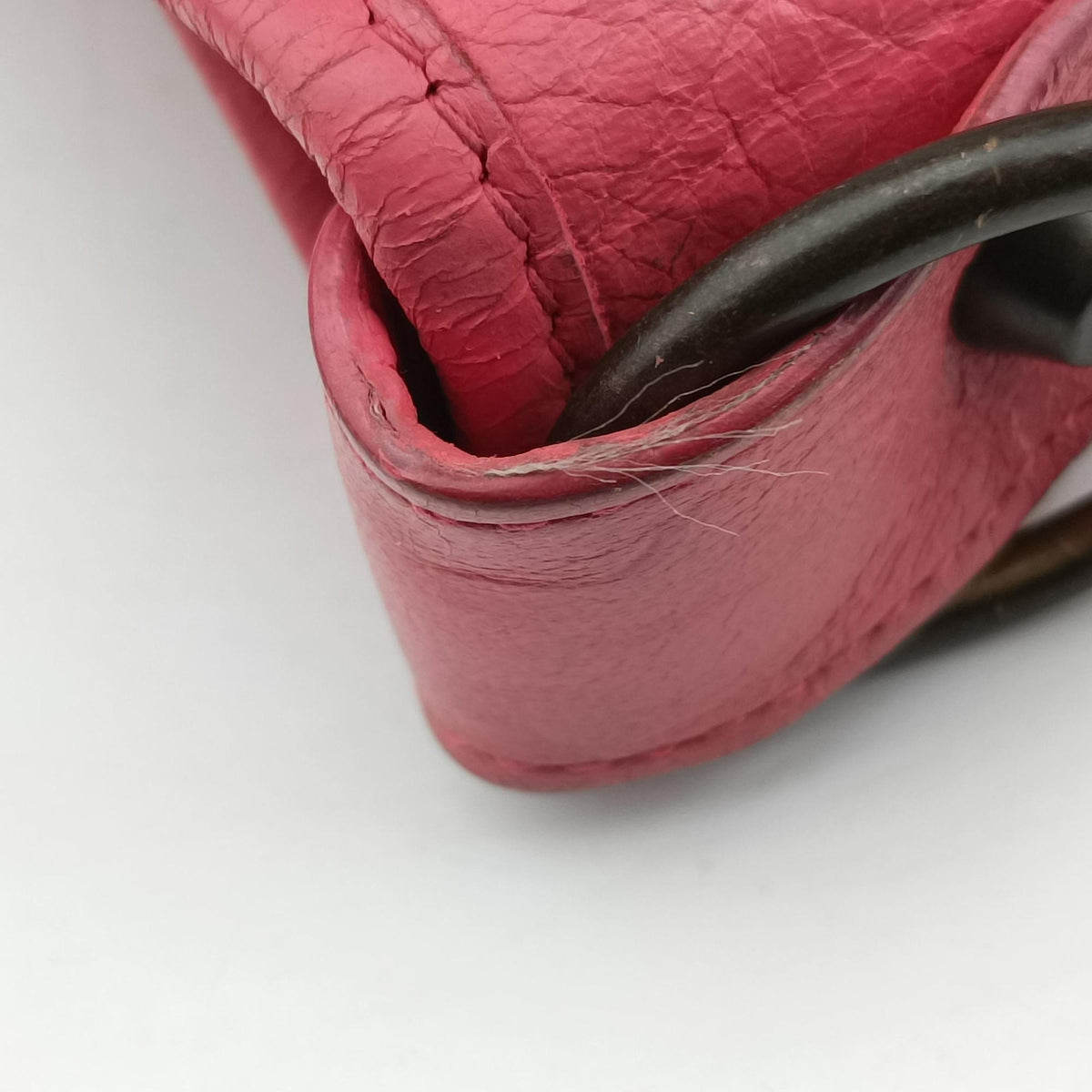 Vintage Balenciaga Pompon Pink Lambskin  handbag | stylenewstar