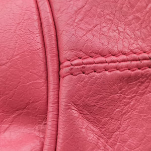 Vintage Balenciaga Pompon Pink Lambskin  handbag | stylenewstar