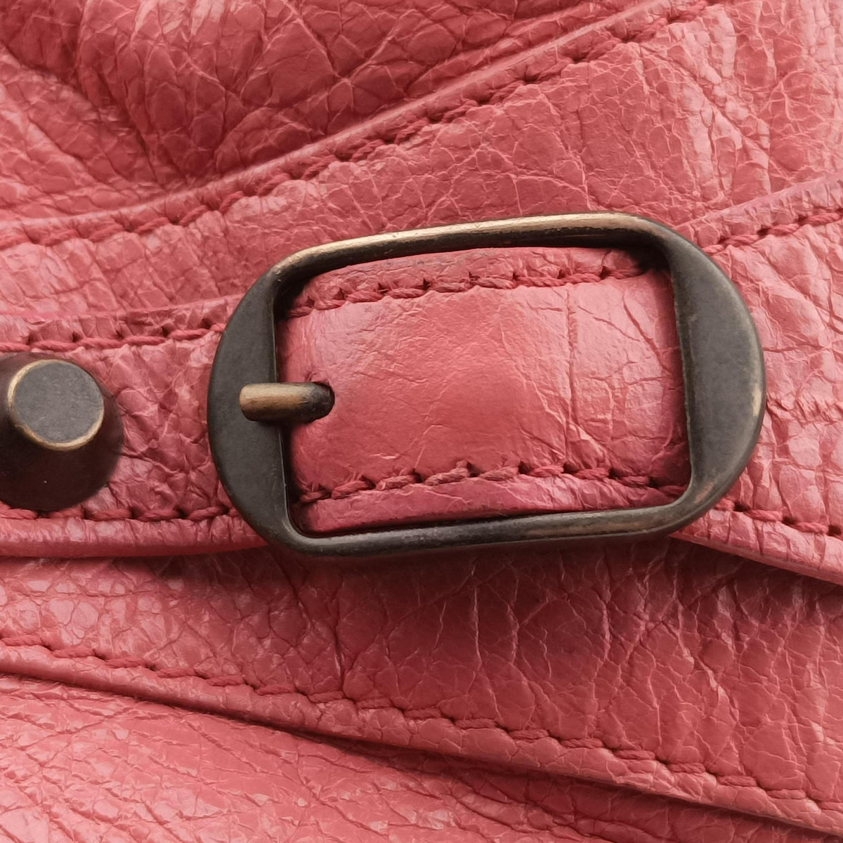 Vintage Balenciaga Pompon Pink Lambskin  handbag | stylenewstar