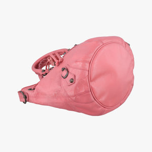 Vintage Balenciaga Pompon Pink Lambskin  handbag | stylenewstar