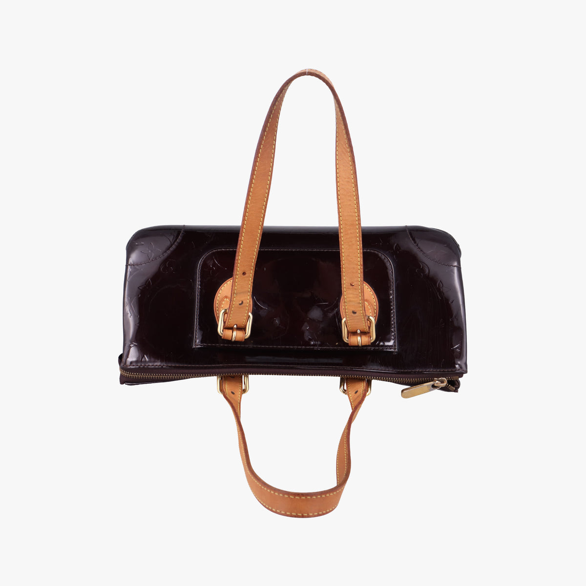 Pre-owned Louis Vuitton Rosewood Avenue Amaranth Vernis M93510 handbag | stylenewstar