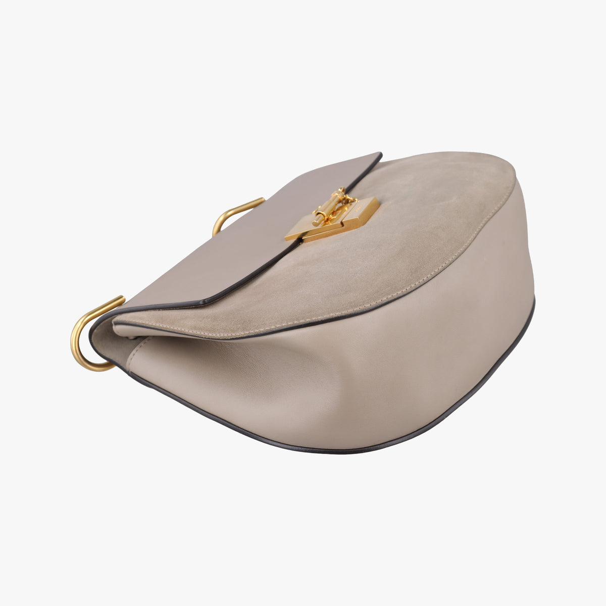 Vintage Chloe DREW Grey Leather × suede  shoulderbag | stylenewstar