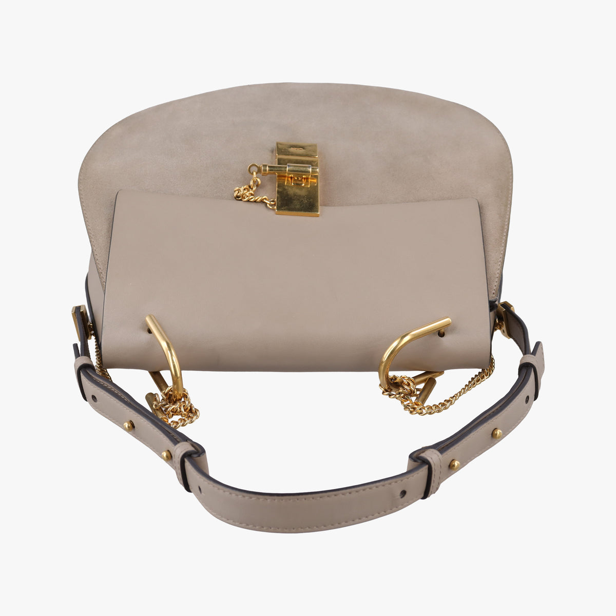 Vintage Chloe DREW Grey Leather × suede  shoulderbag | stylenewstar