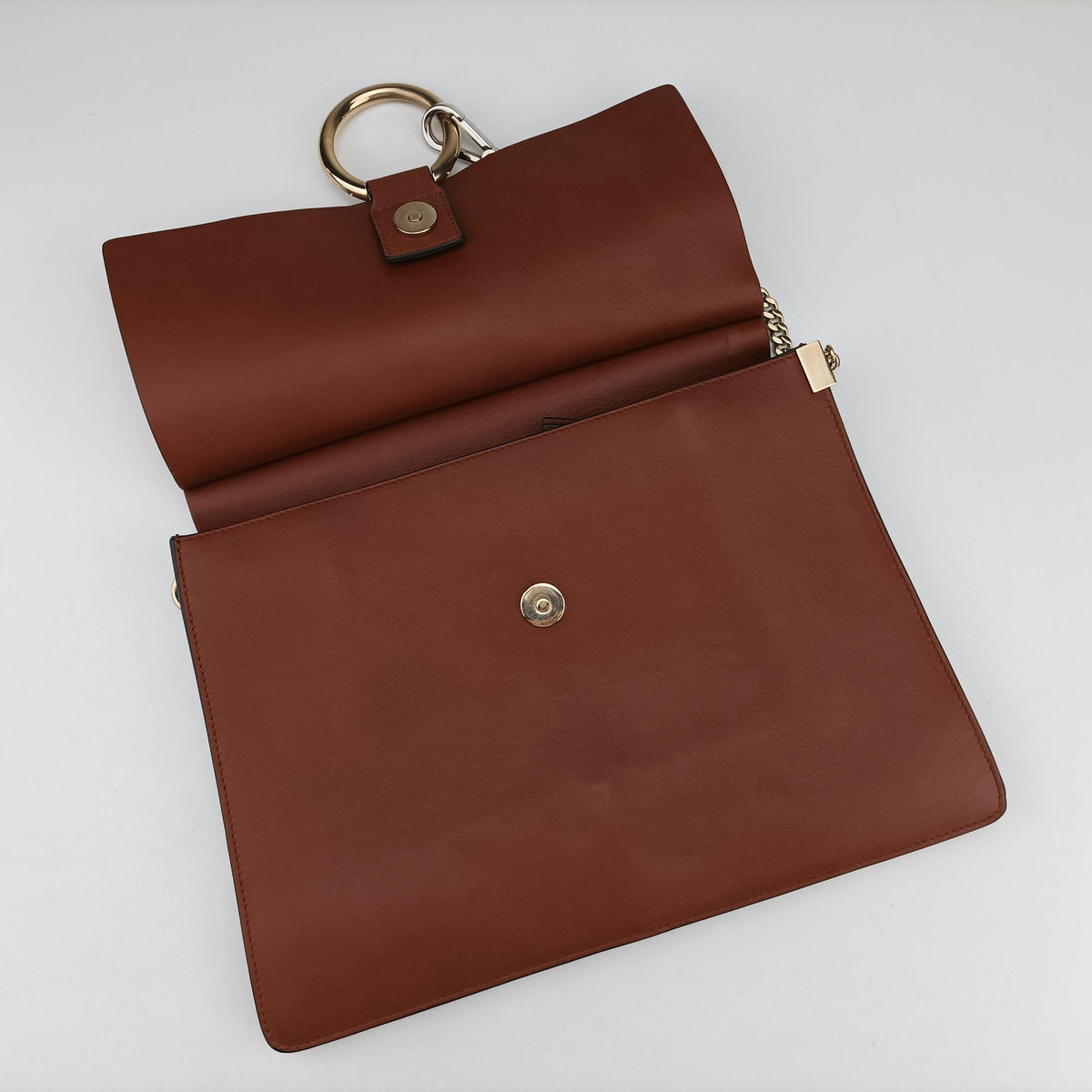 Pre-owned Chloe FAYE Brown Leather × suede  shoulderbag | stylenewstar