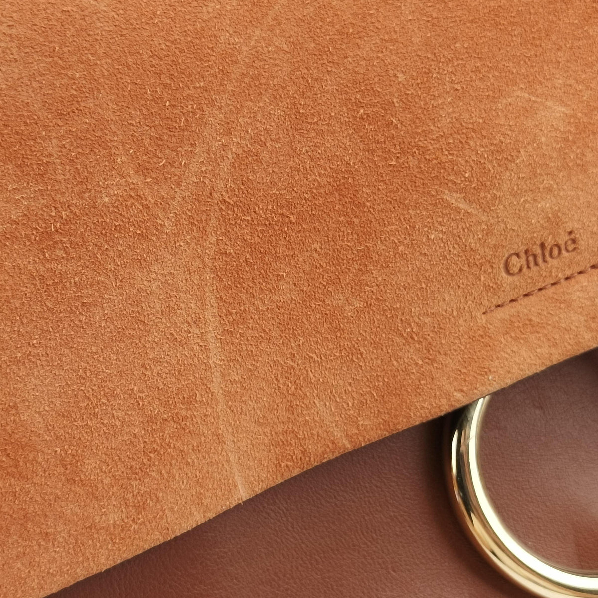 Pre-owned Chloe FAYE Brown Leather × suede  shoulderbag | stylenewstar