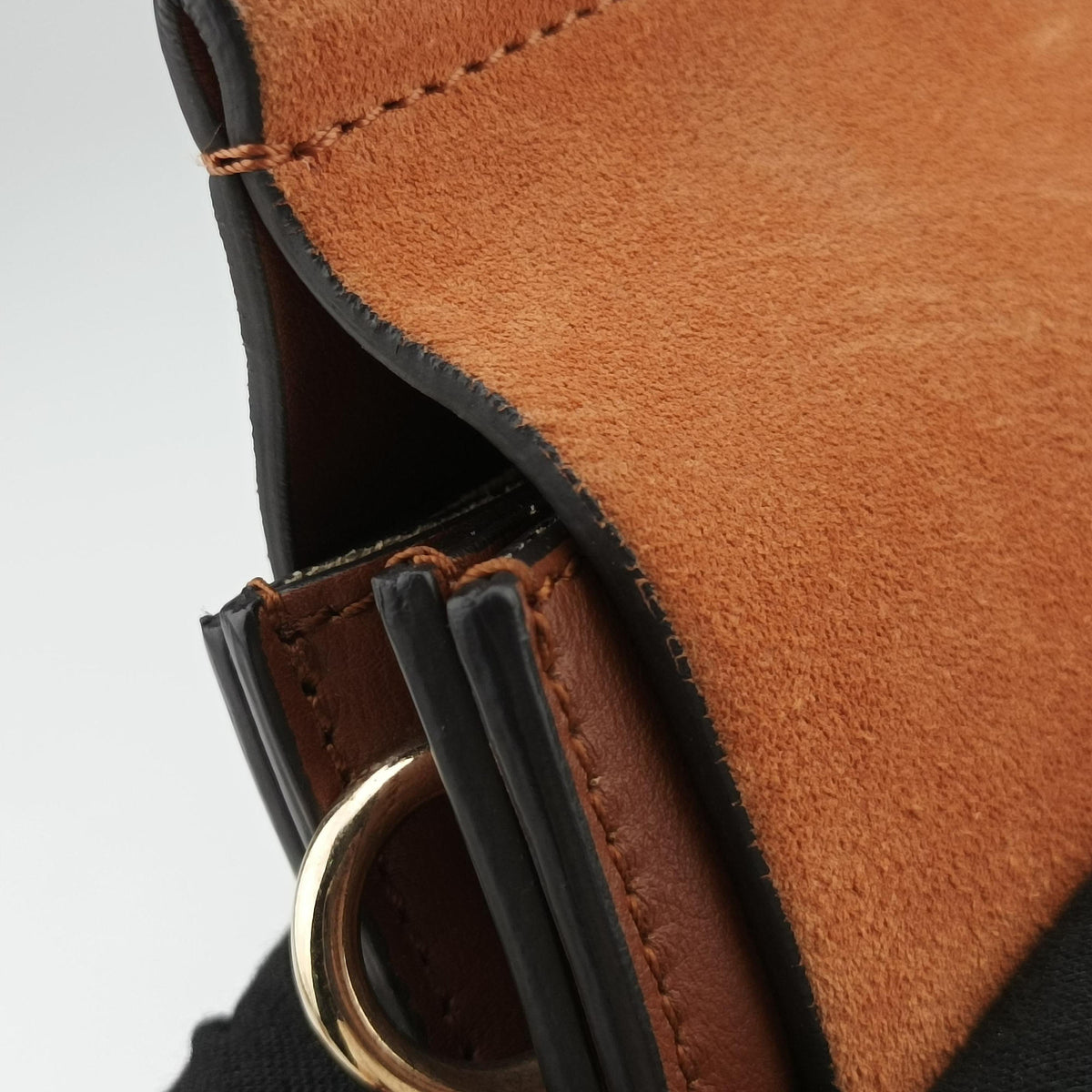 Pre-owned Chloe FAYE Brown Leather × suede  shoulderbag | stylenewstar