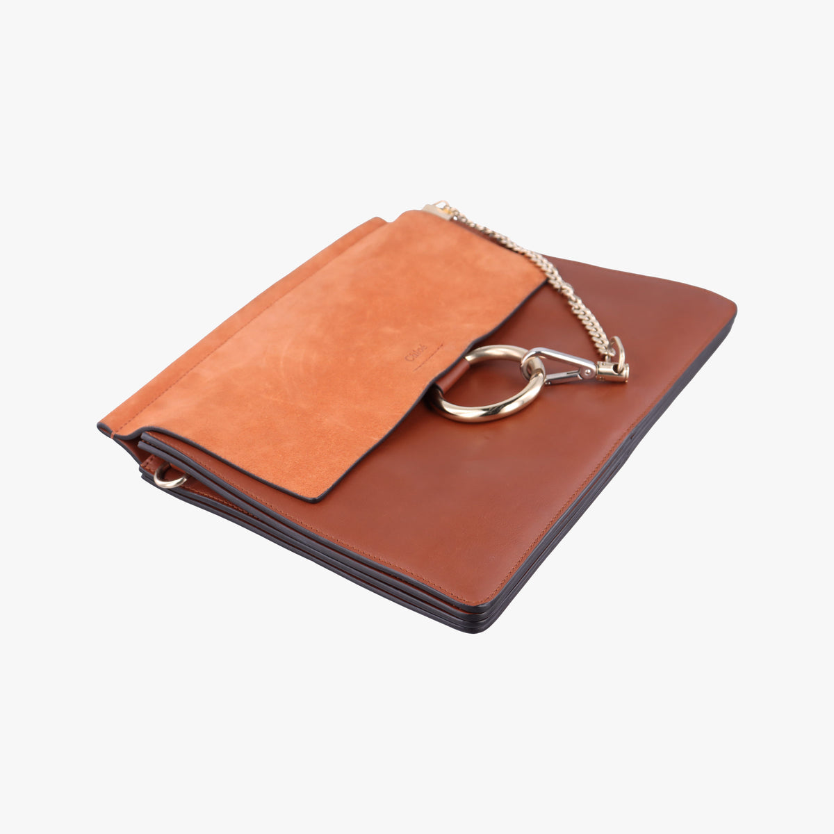 Pre-owned Chloe FAYE Brown Leather × suede  shoulderbag | stylenewstar