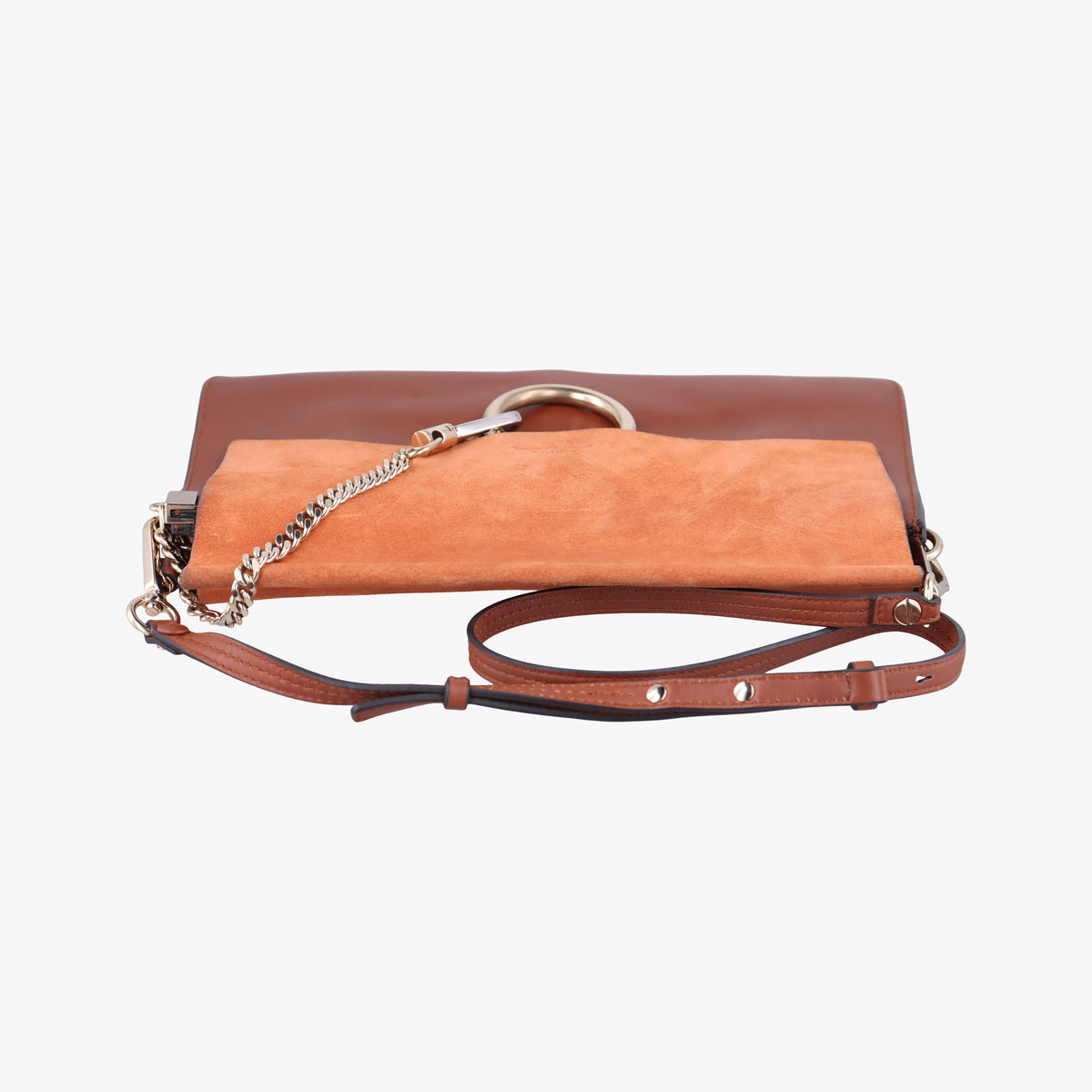 Pre-owned Chloe FAYE Brown Leather × suede  shoulderbag | stylenewstar