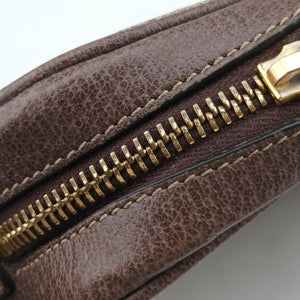 Pre-owned Gucci OPHIDIA Brown×red×green PVC coated canvas 517350 shoulderbag | stylenewstar