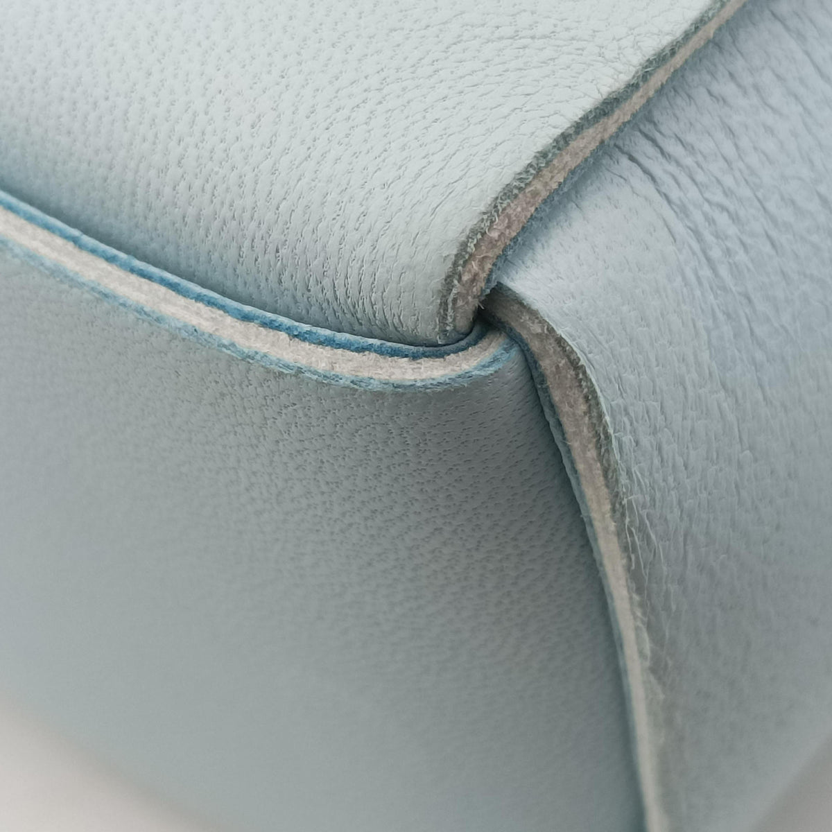 Pre-owned Bottega Veneta THE ARCO Tote Blue lambskin  shoulderbag | stylenewstar