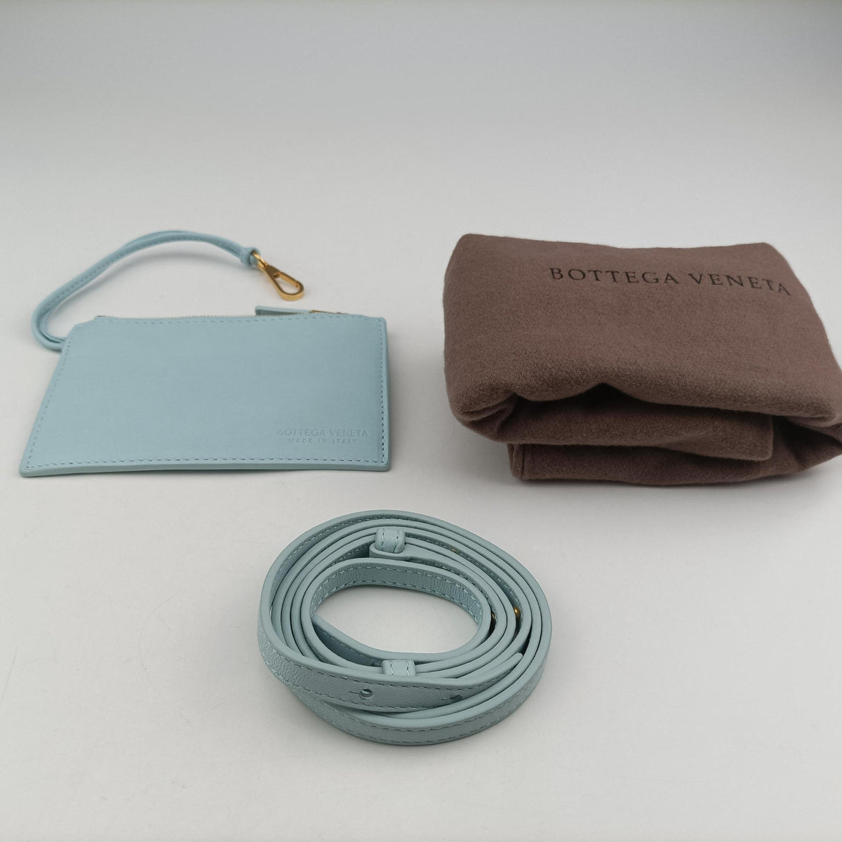 Pre-owned Bottega Veneta THE ARCO Tote Blue lambskin  shoulderbag | stylenewstar