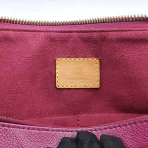 Pre-owned Louis Vuitton PALLAS brown×Bordeaux Monogram Canvas×calf leather M40906 shoulderbag | stylenewstar
